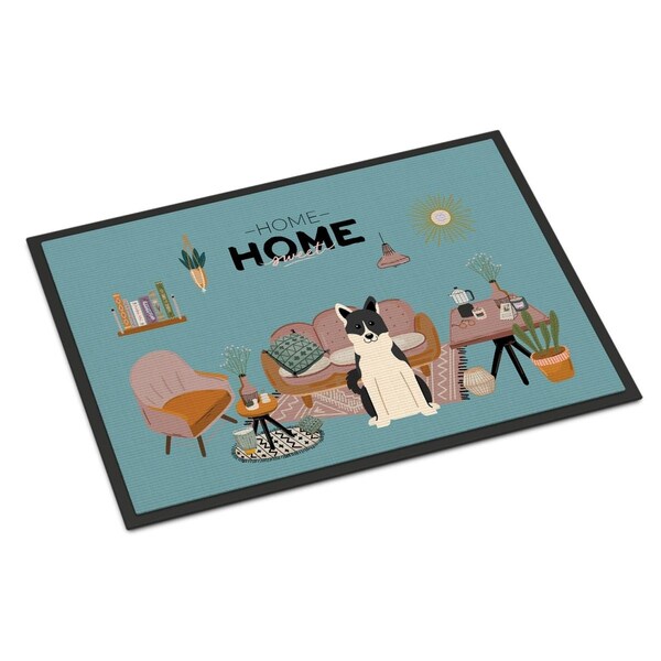 Carolines Treasures 18 x 27 in. Russo-European Laika Spitz Sweet Home Indoor or Outdoor Mat CK7874MAT - main